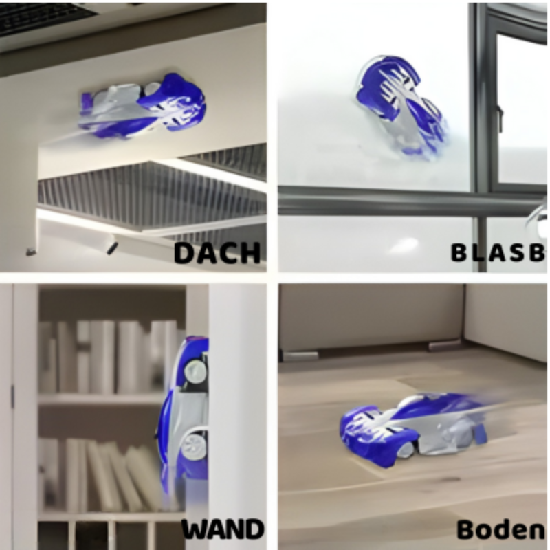 Wandkletter Auto – Fährt ein Wänden & Decken mit LED-Licht