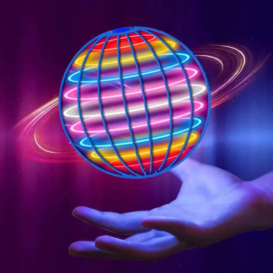 Magischer schwebender LED Ball mit bunten Lichtern