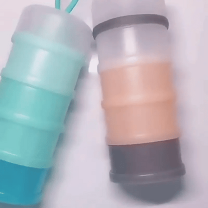 Praktische 4-Layer Milchpulver-Box – Frisch & Immer Griffbereit