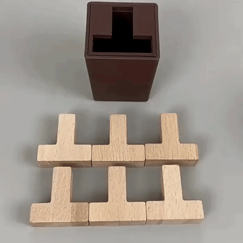 Holz Puzzle Magie Kasten– Knobelspiel für kluge Köpfe