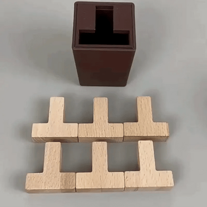 Holz Puzzle Magie Kasten– Knobelspiel für kluge Köpfe