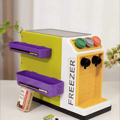 Mini Supermarkt & Kaffeemaschine Spielset – Realistisches Kauferlebnis für Kinder