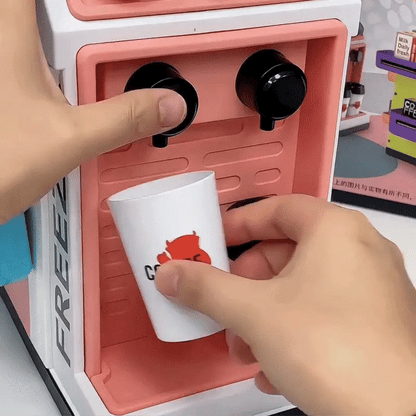 Mini Supermarkt & Kaffeemaschine Spielset – Realistisches Kauferlebnis für Kinder