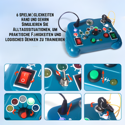LED Busy Board Montessori – Interaktives Lernspielzeug