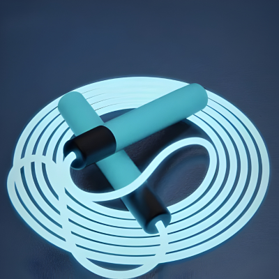 LED Springseil für Kids & Erwachsene – Leuchtender Fitness-Spaß Blau