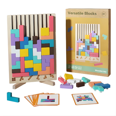 Baustein & Puzzle-Spiel – Eltern-Art Spaß & logisches Denken