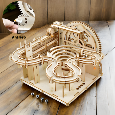 3D Holz Marmor Laufen– DIY Mechanik Puzzle für kluge Köpfe