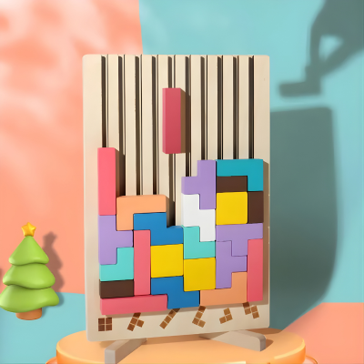 Baustein & Puzzle-Spiel – Eltern-Art Spaß & logisches Denken