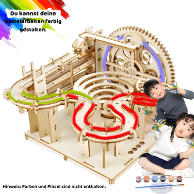 3D Holz Marmor Laufen– DIY Mechanik Puzzle für kluge Köpfe