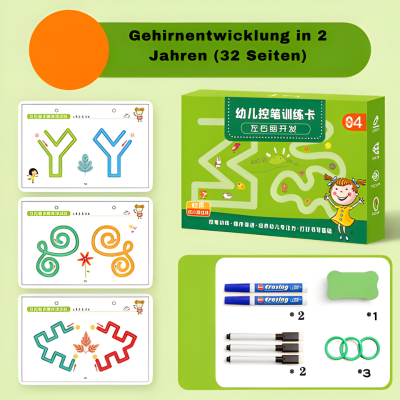Montessori Zeichenspiel für Kinder – Konzentration, Formen & Zahlen