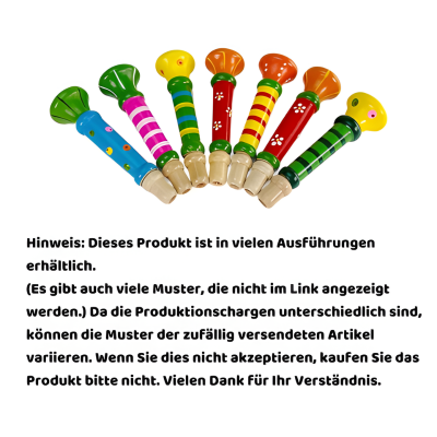 Holz Trompete für Kinder – Montessori Klang & Lernspaß