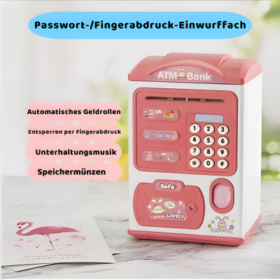Interaktive Spardose für Kinder – Mit Fingerabdruck, Musik & Licht