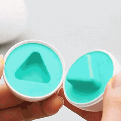3-in-1 Stapelturm Spielzeug mit Ringen & Sortier-Eiern für Kleinkinder