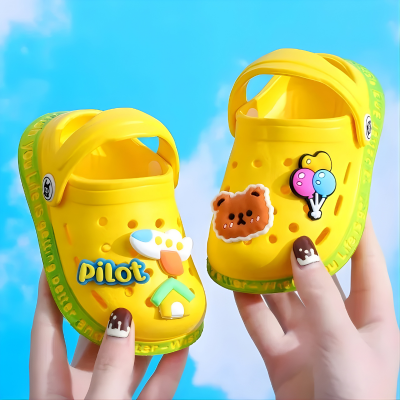 Leichte Kinder Sommer Sandalen – Rutschfest, Atmungsaktiv & Bequem Gelb
