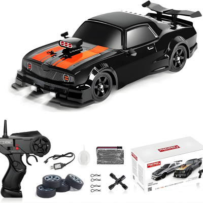 AE86 RC Drift Auto 4x4 – Hoch Geschwindigkeit mit Licht- und Raucheffekt Schwarz