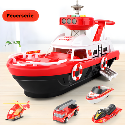 Magisches Spielboot mit Licht, Musik & Rennspaß für Kinder Rot