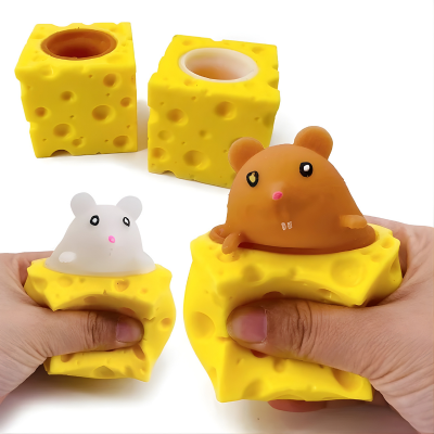 Lustig Maus & Käse Stress Spielzeug– Spiel, Spaß & Entspannung