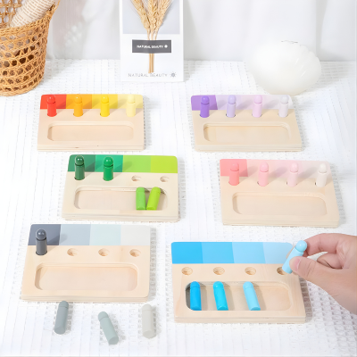 Montessori Farblernspiel aus Holz – Farben spielerisch entdecken!