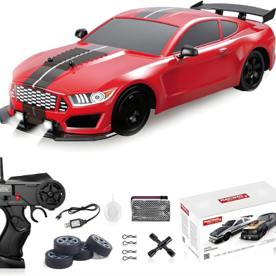 AE86 RC Drift Auto 4x4 – Hoch Geschwindigkeit mit Licht- und Raucheffekt Rot