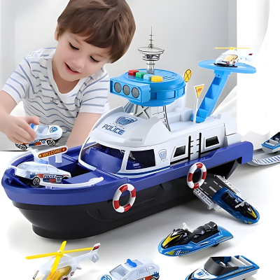 Magisches Spielboot mit Licht, Musik & Rennspaß für Kinder