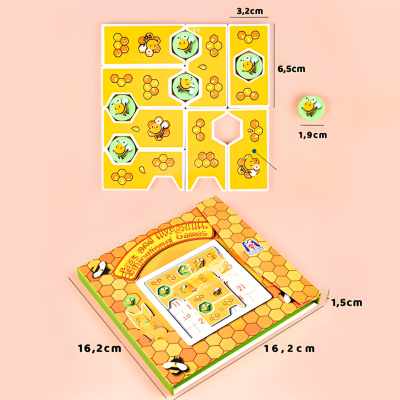 Kinder Holzspielzeug Magnetisches Biene Puzzle für Logik & Kreativität