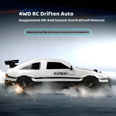 AE86 RC Drift Auto 4x4 – Hoch Geschwindigkeit mit Licht- und Raucheffekt