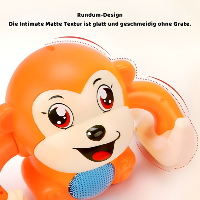 Interaktiver Rollender Affe – Krabbelspaß mit Musik & Licht