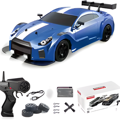 AE86 RC Drift Auto 4x4 – Hoch Geschwindigkeit mit Licht- und Raucheffekt Blau