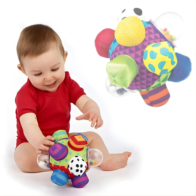 Baby Sensorik Rasselball – Spielerisch Denken & Fühlen lernen