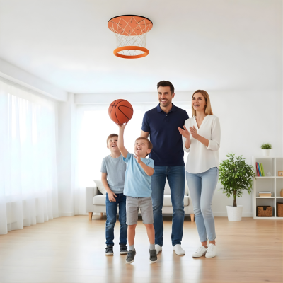 Innenbereich Basketball Band– Spiel, Bewegung & Spaß für Zuhause