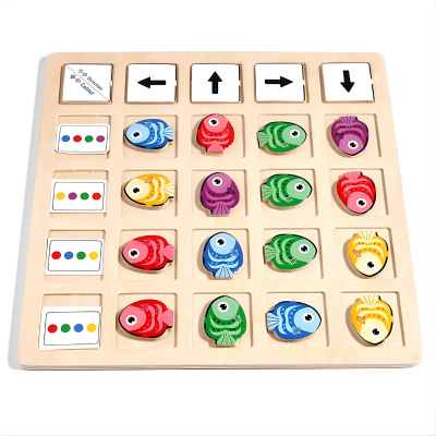 Montessori Holzspiel – Logisches Denken & Farben spielerisch lernen