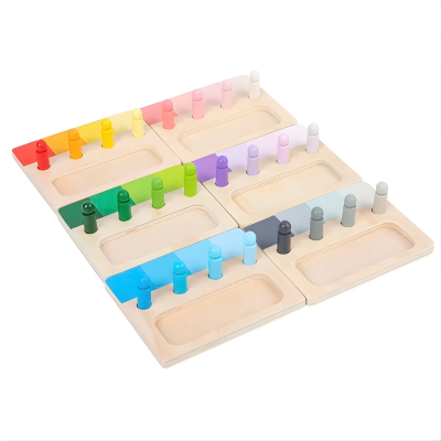 Montessori Farblernspiel aus Holz – Farben spielerisch entdecken!