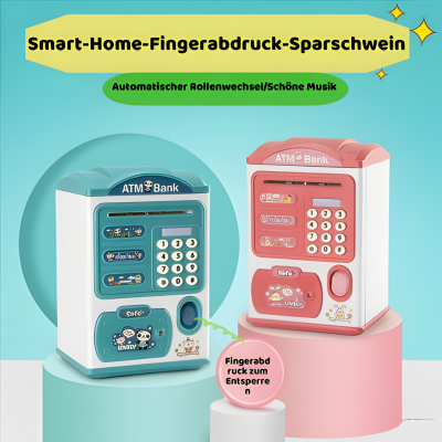 Interaktive Spardose für Kinder – Mit Fingerabdruck, Musik & Licht