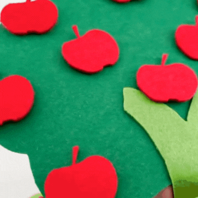 Montessori Filz-Puzzle Fruchtbaum– Kreatives Lernen & Spaß
