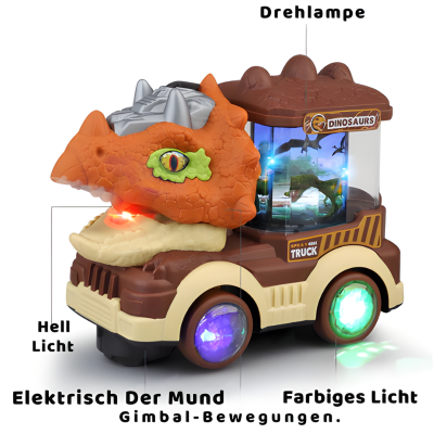 Dinosaurier-Elektrospielzeugauto mit Licht & Musik – Spielspaß pur für Kinder