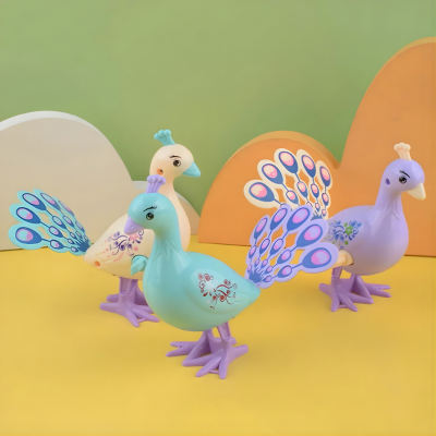 Klassischer Uhrwerk-Pfau – Kreatives Spielzeug ohne Batterien
