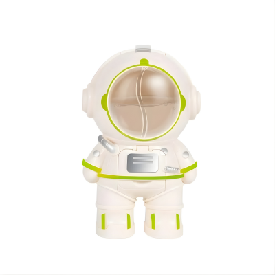 Mini Astronaut Wasserflasche – Süßer Trinkspender für Kinder Weiß