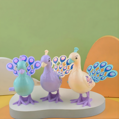 Klassischer Uhrwerk-Pfau – Kreatives Spielzeug ohne Batterien