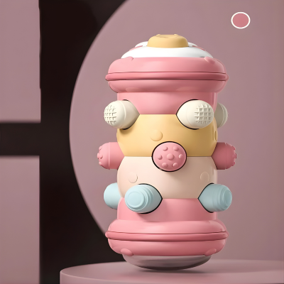 Krabbel-Rollspielzeug für Babys – Lernen, Greifen & Krabbeln entdecken Rosa