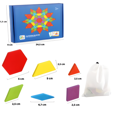 155-teiliger Montessori Holzpuzzle Satz – Lernen & Spielen