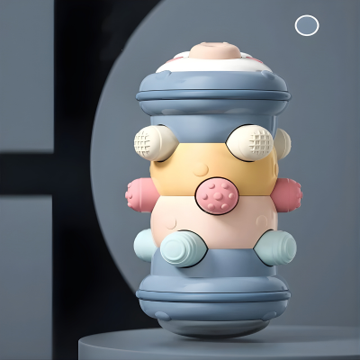 Krabbel-Rollspielzeug für Babys – Lernen, Greifen & Krabbeln entdecken Blau