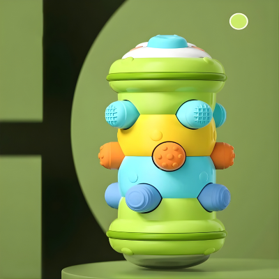 Krabbel-Rollspielzeug für Babys – Lernen, Greifen & Krabbeln entdecken Grün