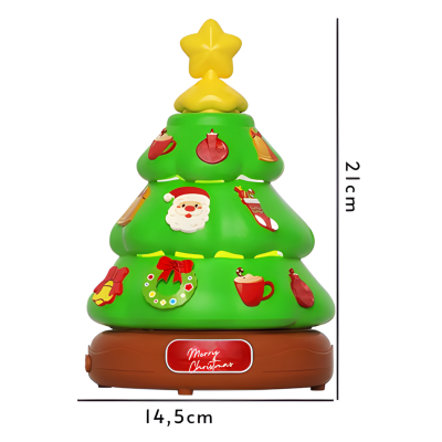 Magische Weihnachtsbaum Musikbox mit Seifenblasen & Licht