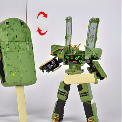 2-in-1 Eiscreme-Roboter für Kinder Grün💚