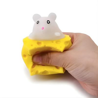Lustig Maus & Käse Stress Spielzeug– Spiel, Spaß & Entspannung Weiß