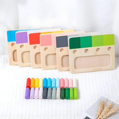 Montessori Farblernspiel aus Holz – Farben spielerisch entdecken!