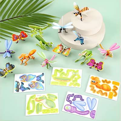 25 Stück Lustige Insekten Puzzles – Spaß & Lernen für Kinder