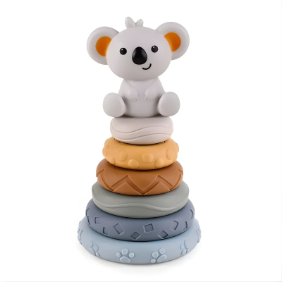 Weich Silicone Montessori Blöcke – Lernen, Stapeln & Spielen