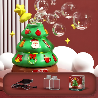 Magische Weihnachtsbaum Musikbox mit Seifenblasen & Licht