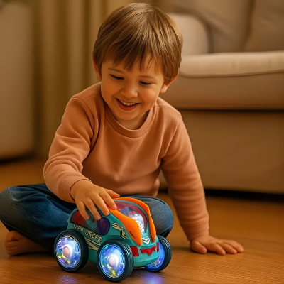 LED Stunt LKW für Kinder – Fährt, leuchtet & tanzt!